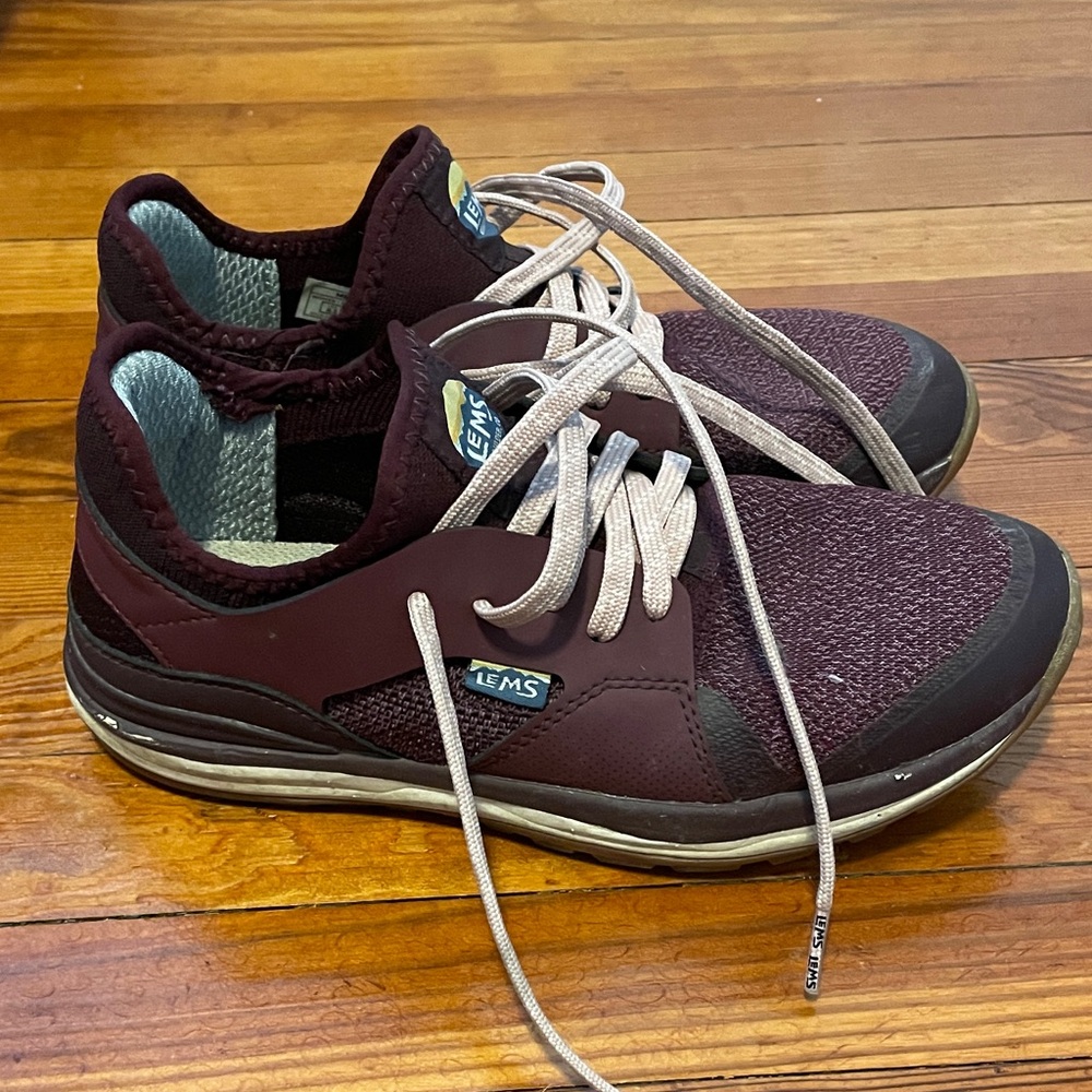 Women's Burgundy Lems Trail Shoes Size 8.5